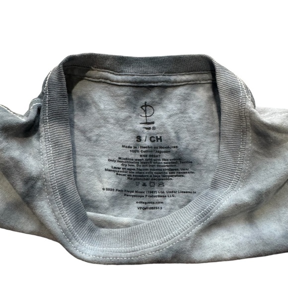 Pink Floyd The Division Bell Tour 1994 Tie Dye Graphic T-Shirt Blue Unisex Sz S - Picture 8 of 8